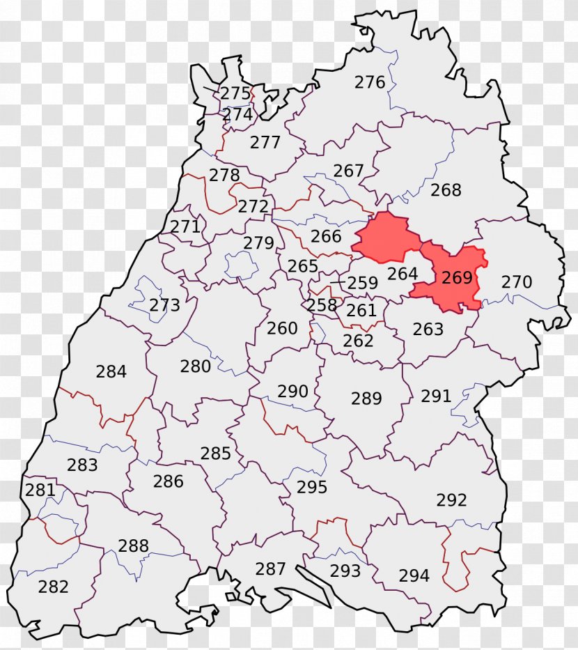 Esslingen Am Neckar German Federal Election, 2017 Heidelberg Stuttgart I Constituency Of Neckar-Zaber - Wikipedia - Remsmurrkreis Transparent PNG