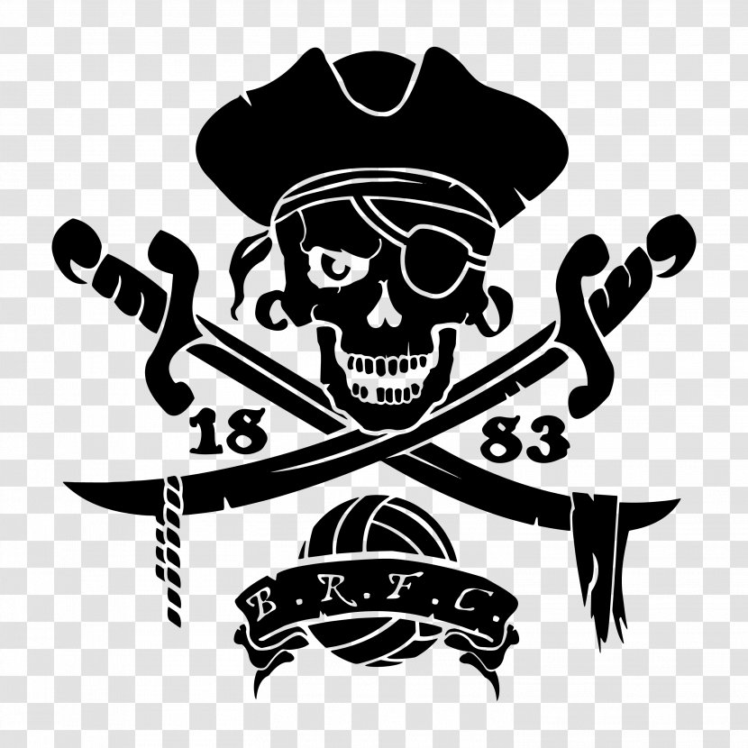Logo Headgear Skull Brand Font - Piracy - Print Transparent PNG