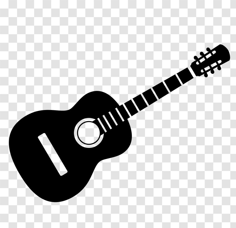 Electric Guitar Bass Clip Art - Silhouette - Clipart Transparent PNG