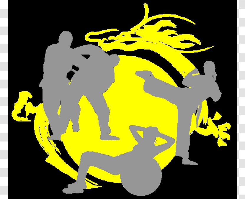 Clip Art Illustration Silhouette Human Behavior Design - Judo Image Transparent PNG