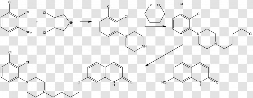 Aripiprazole Chemical Synthesis Pharmaceutical Drug New Application - Otsuka - Precursor Transparent PNG