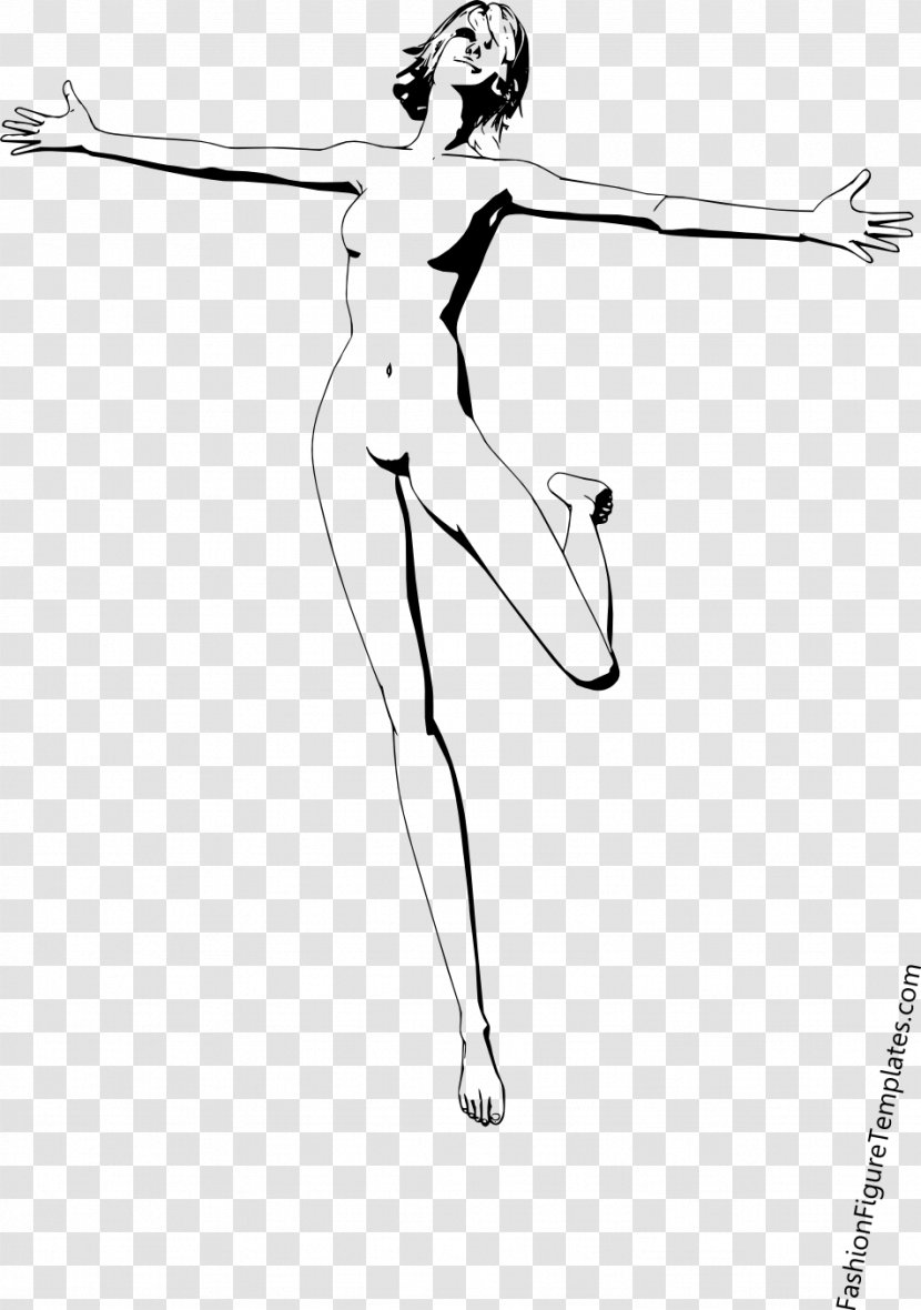 Figure Drawing Fashion Illustration Croquis Sketch - Frame - Model Transparent PNG