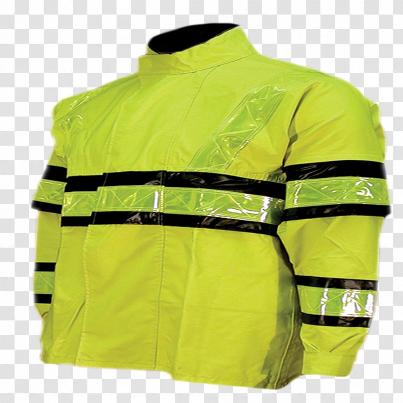 High-visibility Clothing Jacket Outerwear Sleeve - Rain Gear Transparent PNG