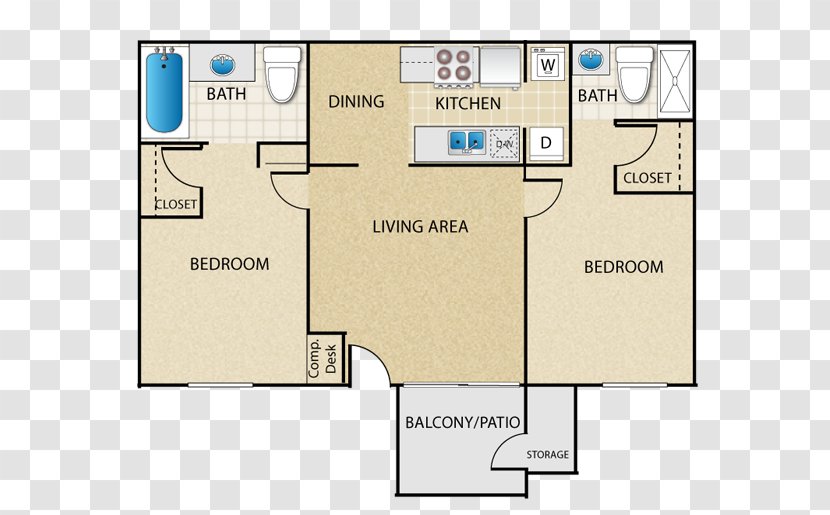 The Place At Edgewood Apartments MCLife Tucson Creekside Canyon Ridge - Floor - Apartment Transparent PNG