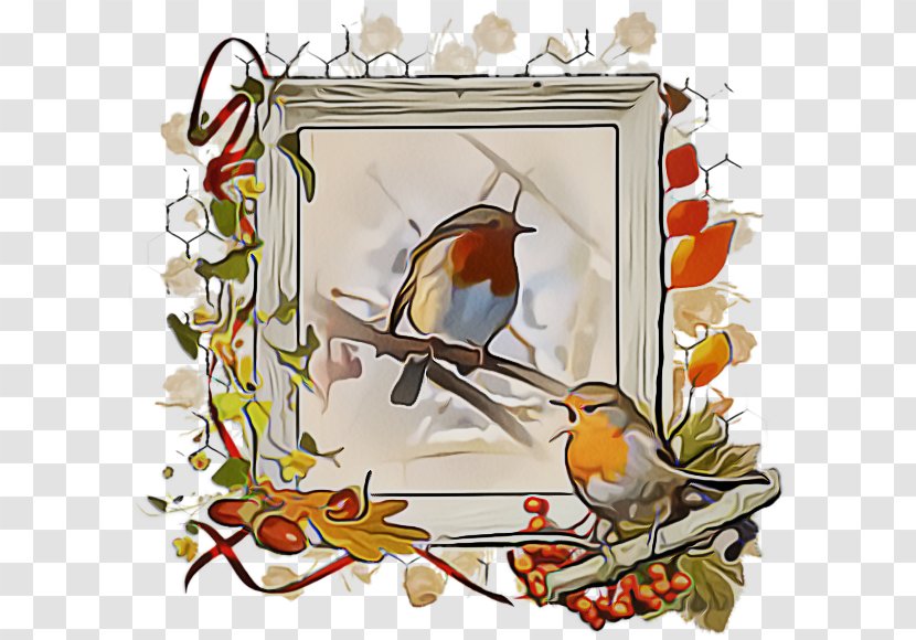 Old Picture Frames - World Flycatcher Branch Transparent PNG