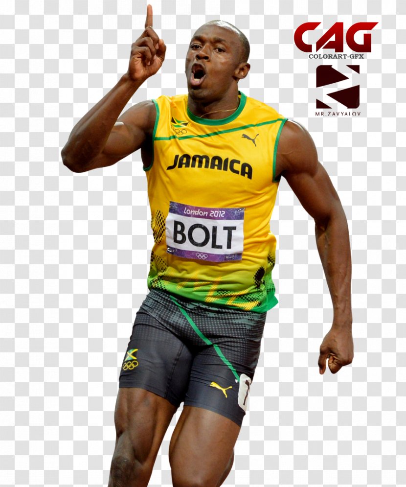 Usain Bolt Sprint Jamaica - Image Transparent PNG