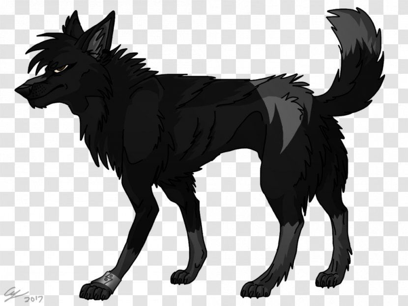 Dog Black Wolf Line Art Pixel - Color Transparent PNG