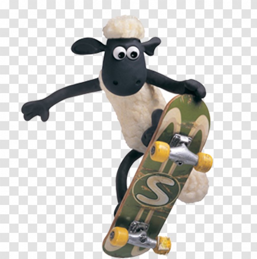 Bitzer Sheep Animation Cartoon - Aardman Animations - Sean Skateboard Transparent PNG