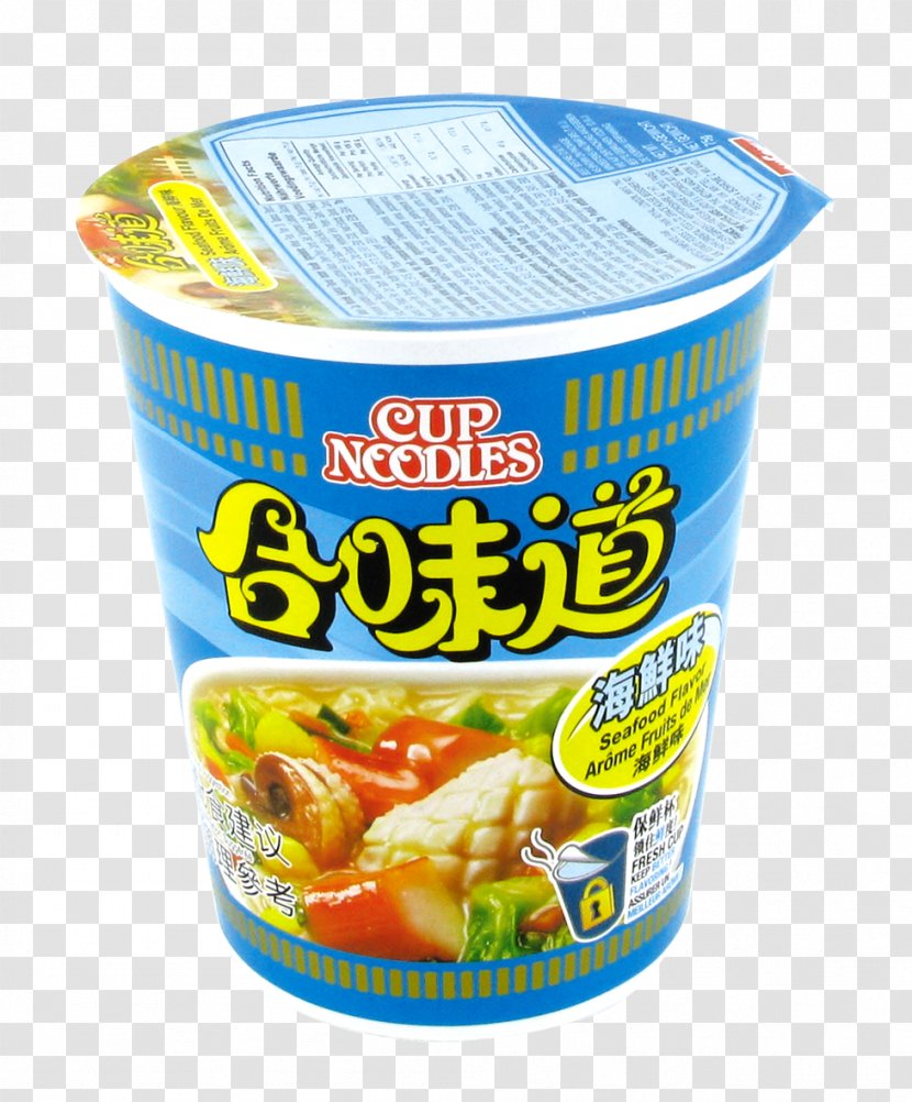 Vegetarian Cuisine Instant Noodle Chinese Noodles Ramen Cup - Shellfish Transparent PNG