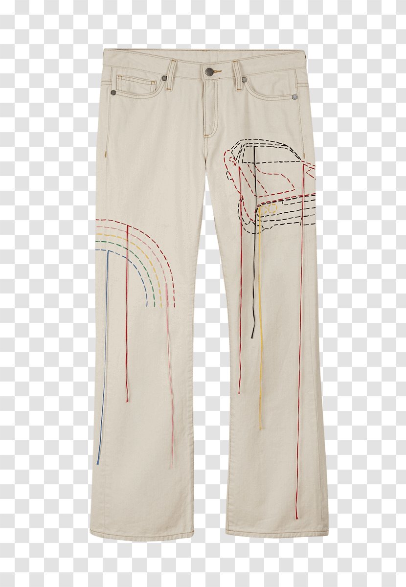 Jeans Pants Clothing Denim Dress - Com - Hand Embroidery Transparent PNG