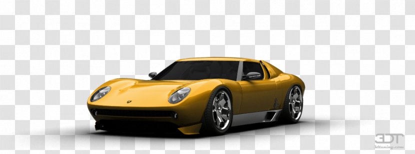 Lamborghini Miura Model Car Automotive Design - Auto Racing Transparent PNG