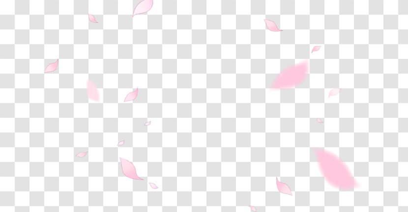 Triangle Petal Pattern - Flying Cherry Petals Transparent PNG