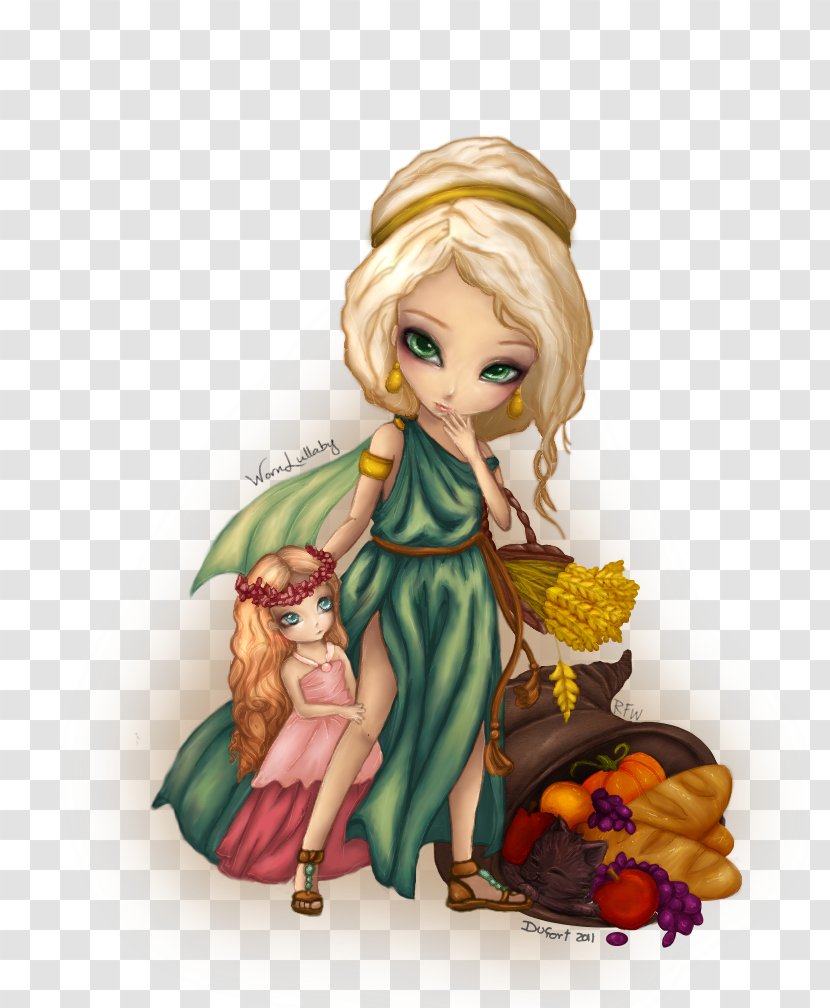 Fairy Animated Cartoon Figurine - Mythical Creature Transparent PNG