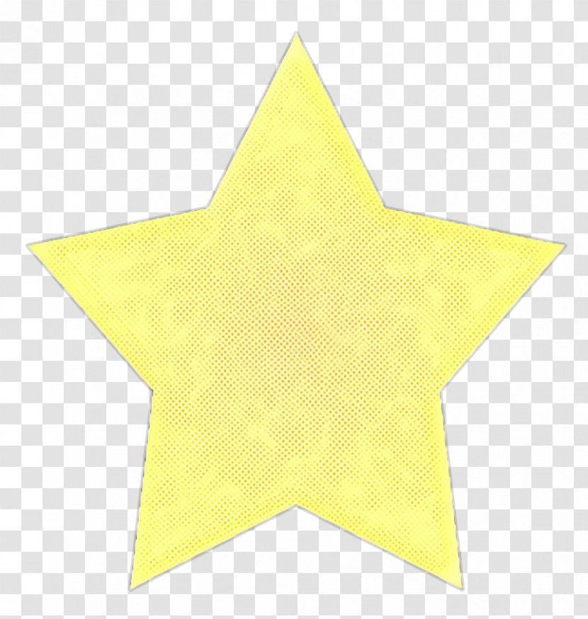 Yellow Star - Paper Product Transparent PNG