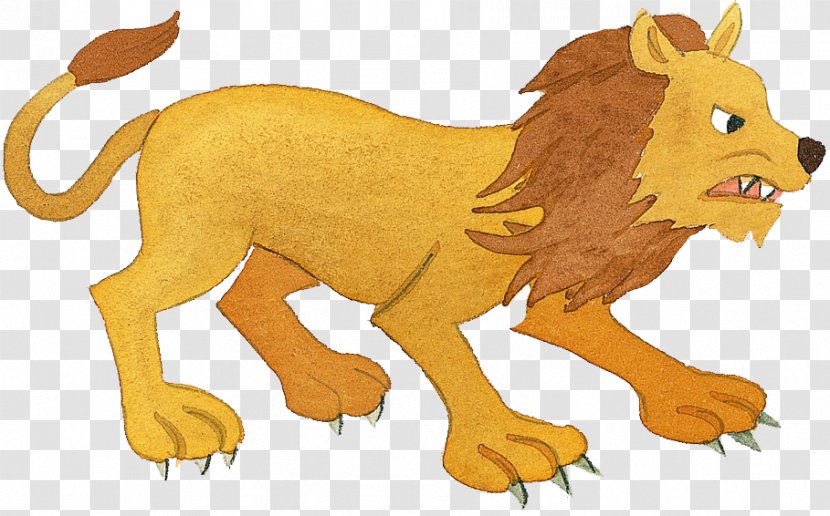 Lion Tiger Illustration - Gold - Golden Transparent PNG