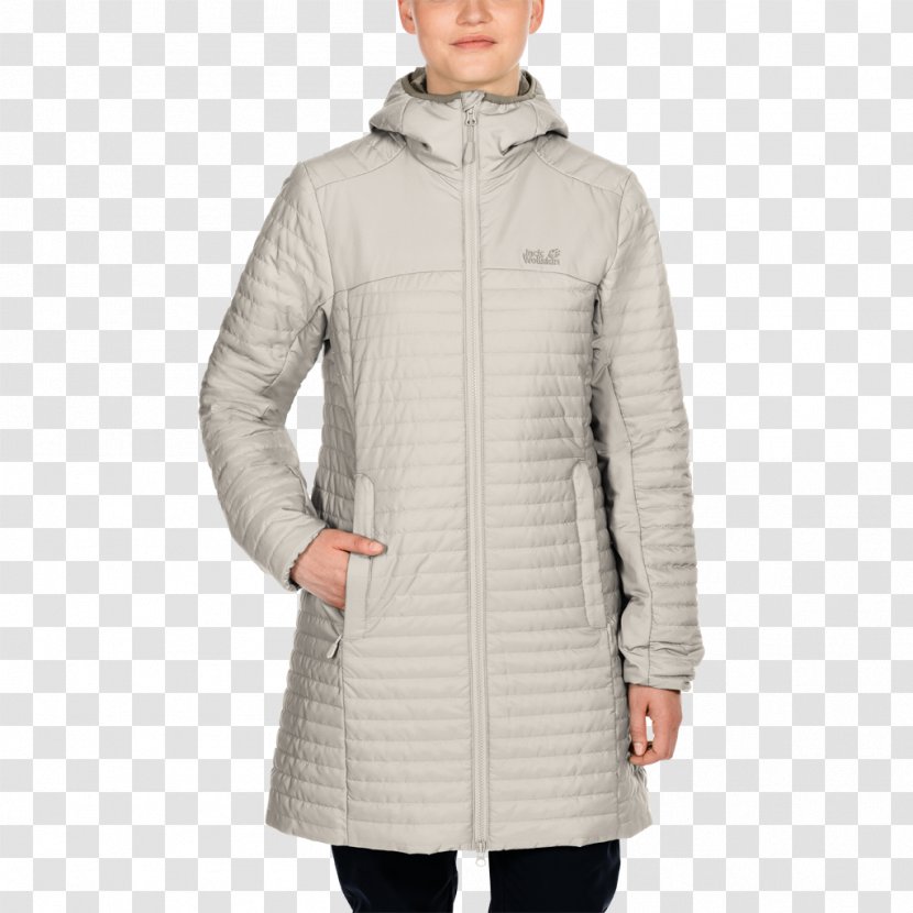 Jacket Coat Clarenville Jack Wolfskin Clothing - Beige - Leisure Transparent PNG