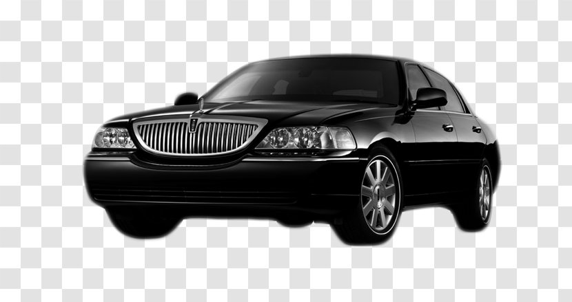 Lincoln Town Car Taxi Detroit Metropolitan Airport Personal Luxury - Passenger Transparent PNG