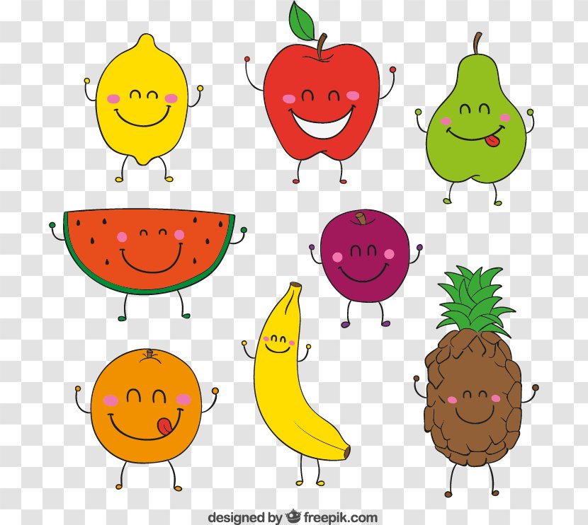 Cartoon Fruit Watermelon - Lemon - Vector Smiley Transparent PNG