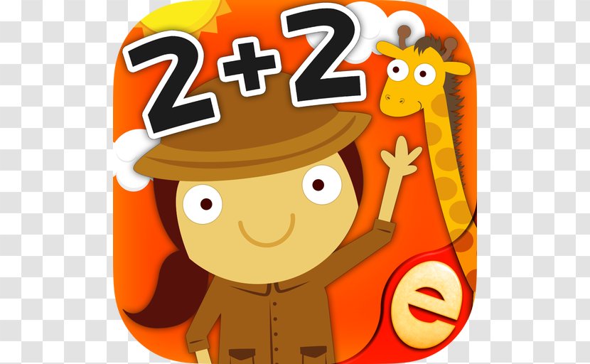 Animal Math Games For Kids In Pre-K & Kindergarten Second Grade Free App Mathematics Mathematical Game - Orange Transparent PNG
