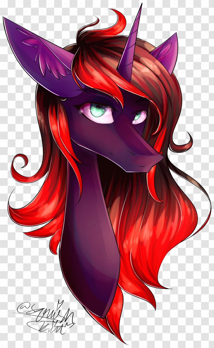 Demon Horse Mammal Legendary Creature - Heart Transparent PNG