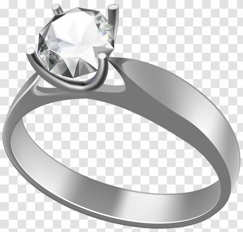 Wedding Ring Engagement Clip Art - Gemstone Transparent PNG