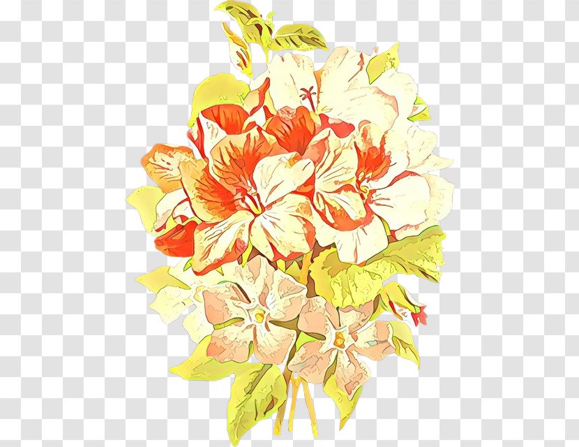 Flower Bouquet Cut Flowers Plant Petal - Watercolor Paint Transparent PNG