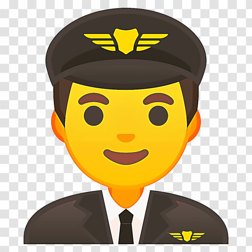 Airplane Emoji - Smile Cap Transparent PNG