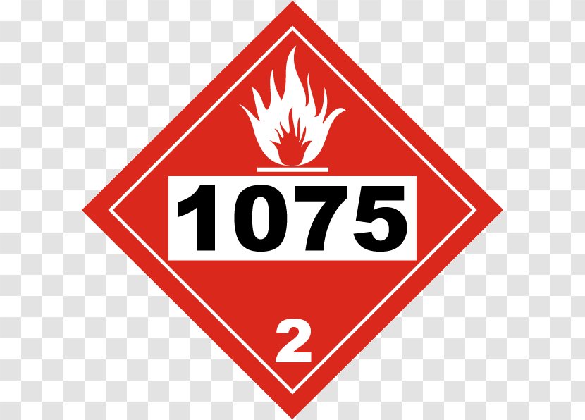 HAZMAT Class 3 Flammable Liquids Placard UN Number Dangerous Goods - Petroleum - Dot Material Transparent PNG