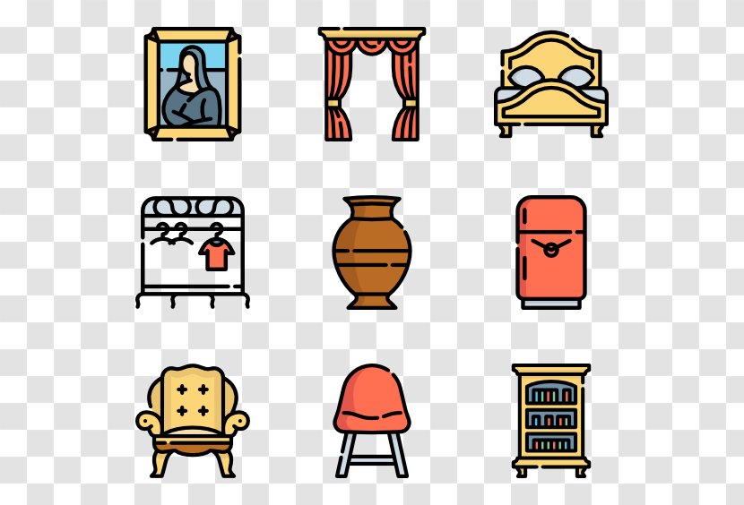 Antique Furniture Clip Art - Yellow Transparent PNG