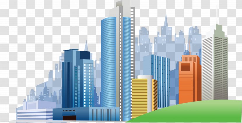 Gurugram Smart City Building Sustainable - Metropolitan Area - Vector Material Transparent PNG