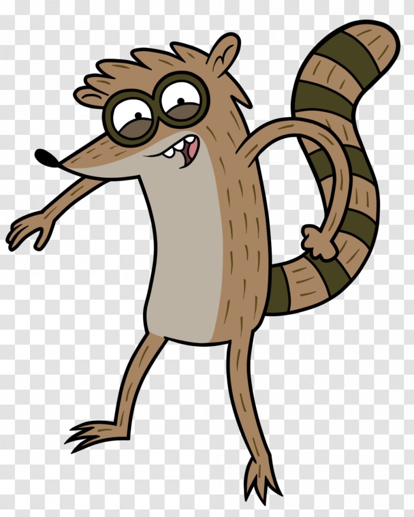 Rigby Mordecai Drawing Character Protagonist - Carnivoran - Show Transparent PNG