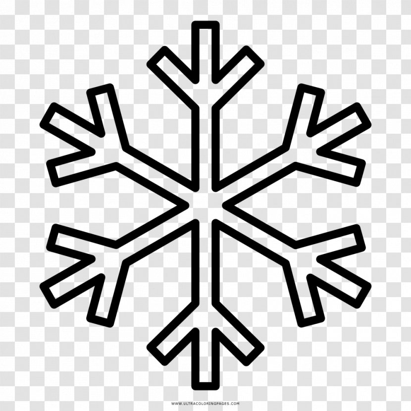 Snowflake Silhouette - Text Transparent PNG