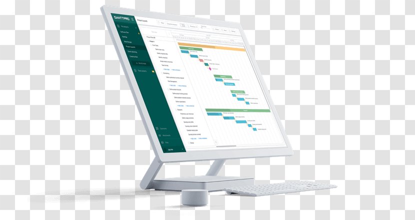 Gantt Chart Project Management Planning - Display Device - Output Transparent PNG