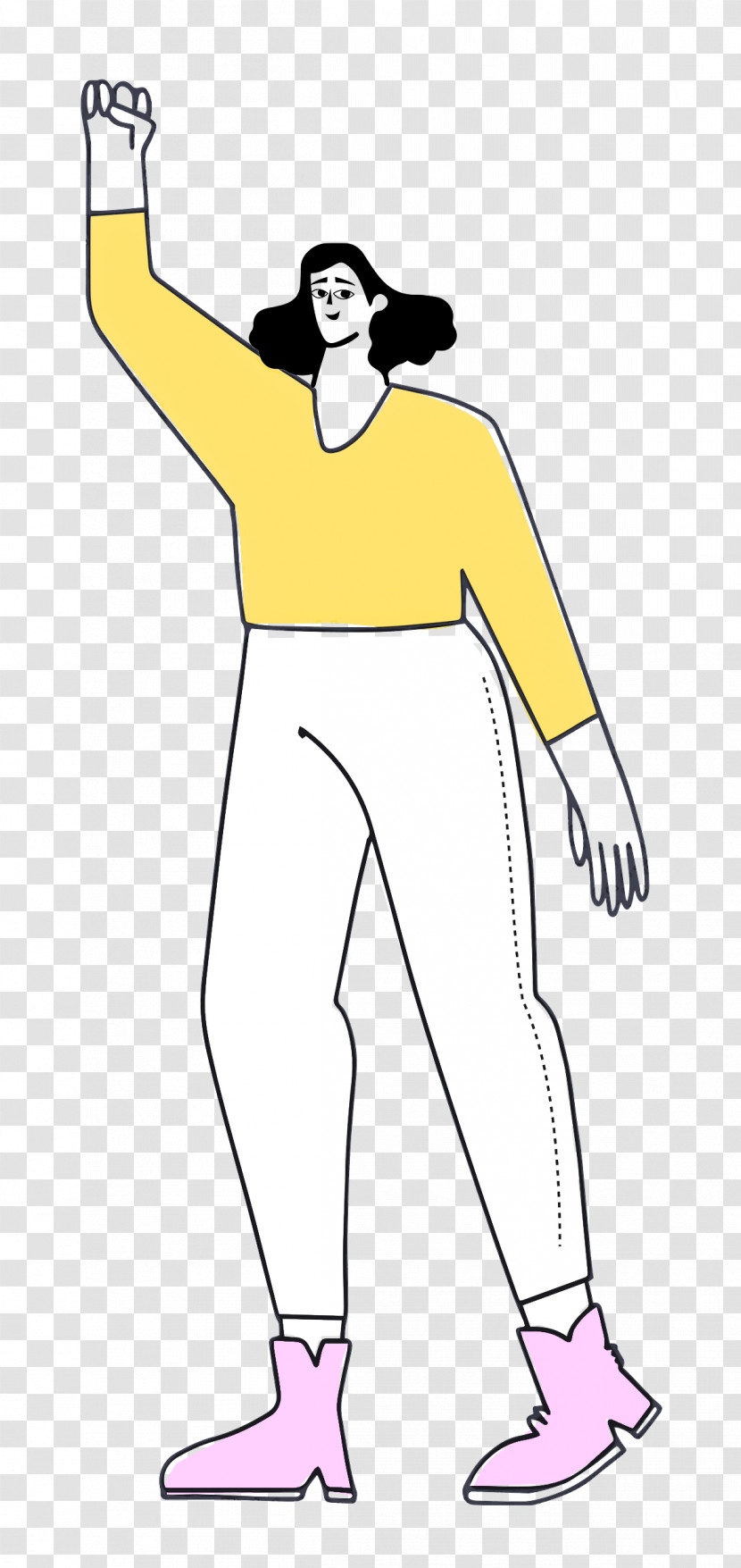 Girl Standing Transparent PNG