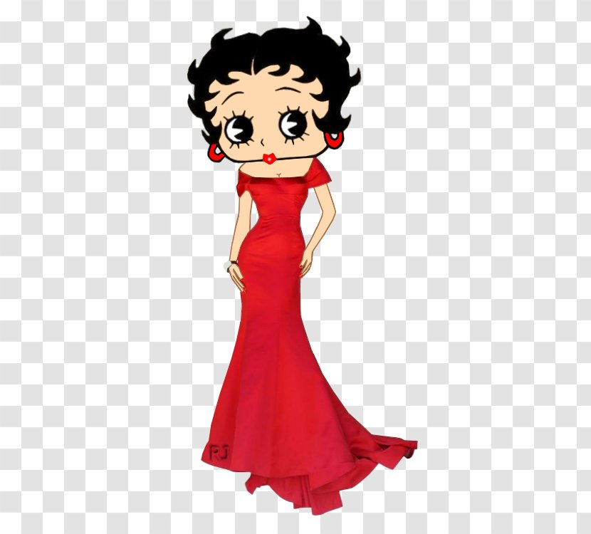 Gown Betty Boop Dress Prom Lapel Pin - Watercolor Transparent PNG