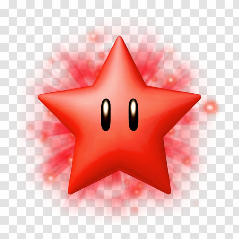 Super Mario Galaxy 3D World Sunshine Star - Red Cliparts Transparent PNG