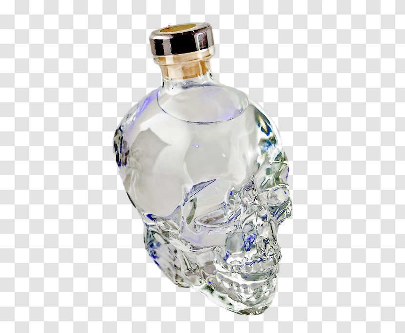 Glass Bottle Skull Crystal Head Vodka Transparent PNG