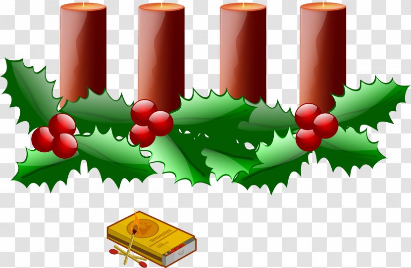 Advent Sunday Wreath Candle 4th Of Clip Art - Christmas Decoration Transparent PNG