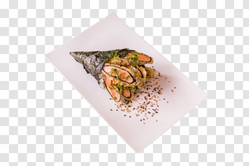 Sushi Temaki-zushi Recipe Salmon Dish - Cuisine Transparent PNG