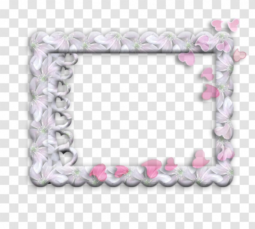 Picture Frame - Pink - Romantic Material Transparent PNG