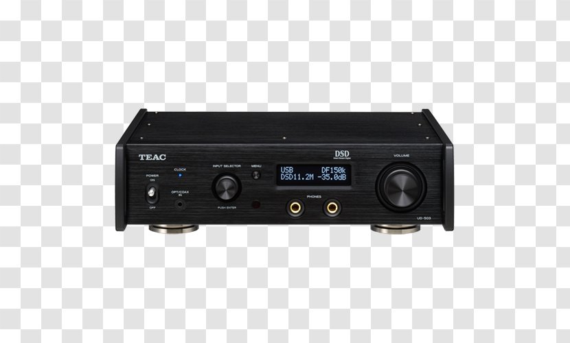 Digital Audio Headphone Amplifier Digital-to-analog Converter Headphones TEAC NT-503 - Electronics Transparent PNG