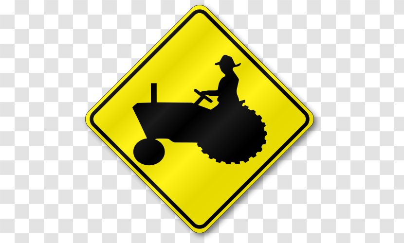 Warning Sign Tractor Traffic Road Transparent PNG