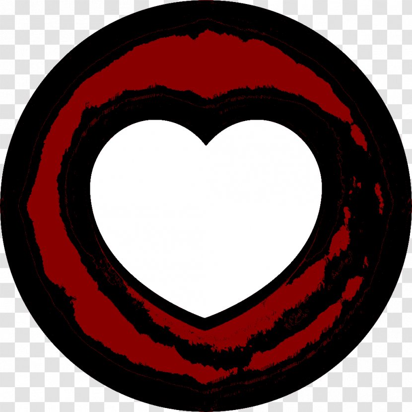 Red Heart Clip Art Lip Circle - Symbol Transparent PNG