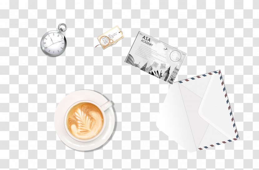 Brand Pattern - Watch Free Coffee Pull Creative Envelope Transparent PNG