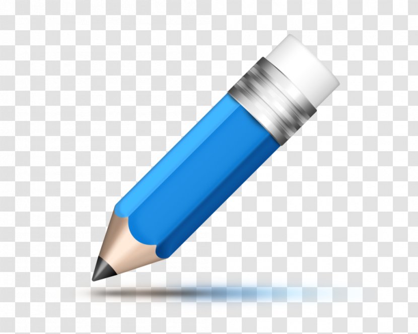 Blue Pencil - Office Supplies Transparent PNG