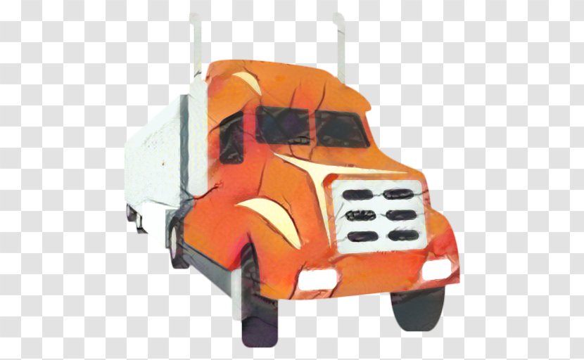 Car Emoji - Tow Truck - Driver Orange Transparent PNG
