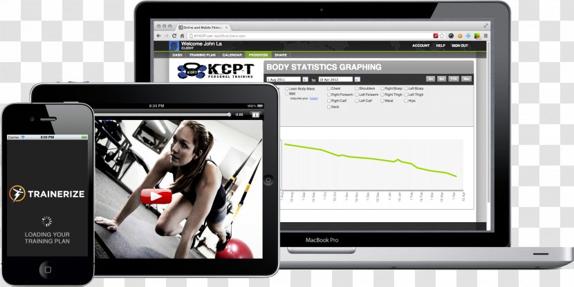 Personal Trainer Physical Fitness Smartphone Coach Training - Multimedia - Online Transparent PNG
