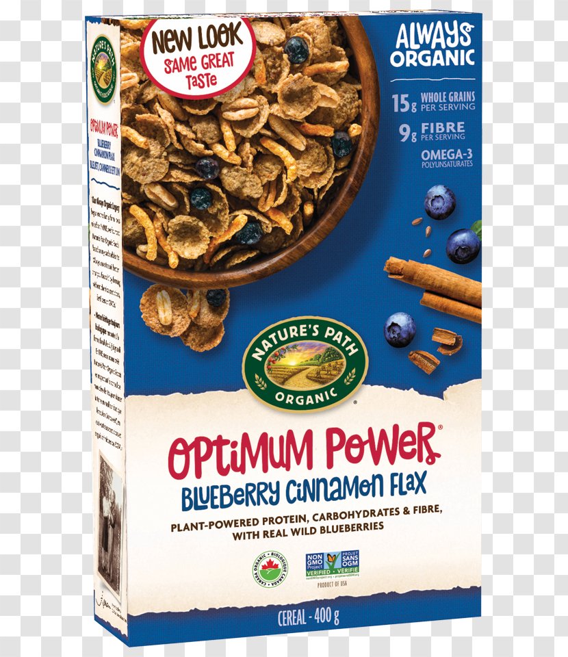 Breakfast Cereal Nature's Path Optimum Slim Cereals Organic Food Vegetarian Cuisine - Linseed Oil Transparent PNG