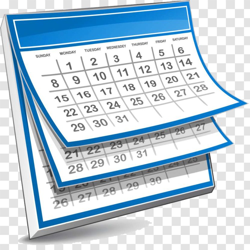 Calendar Clip Art - Text - Clipart Transparent PNG