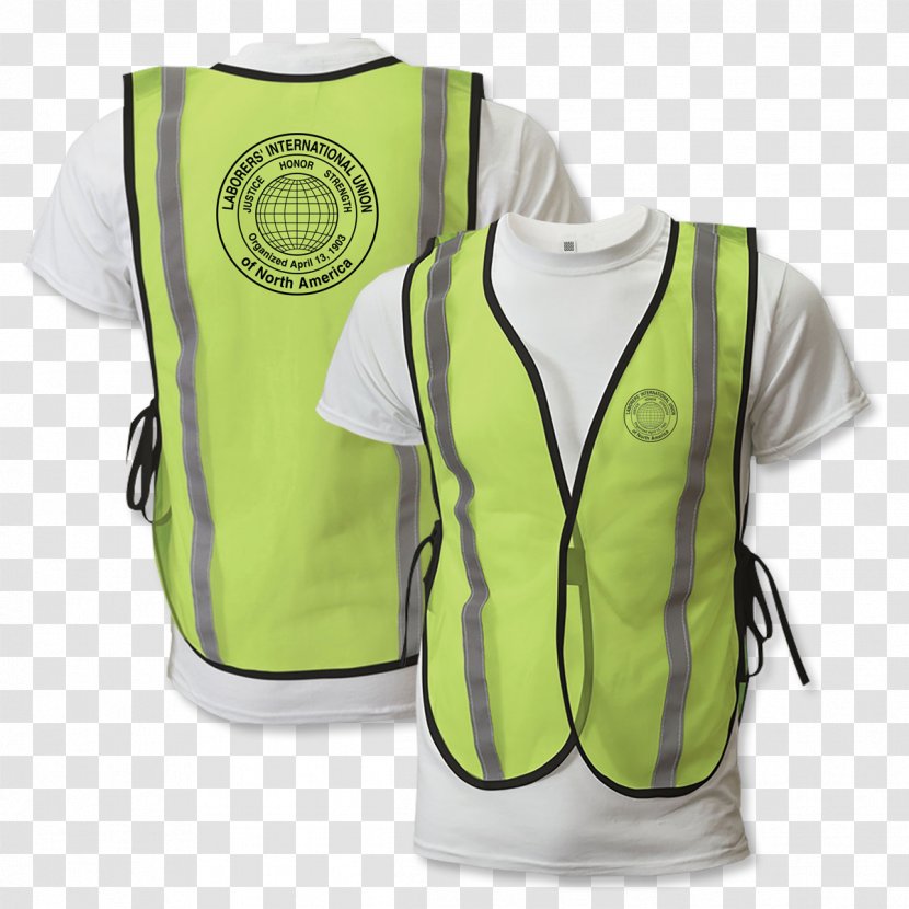 Gilets T-shirt Shoulder Sleeve - Safety Vest Transparent PNG